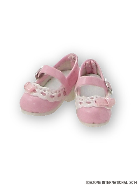 Milky Frill Strap Shoes (Pink), Azone, Accessories, 4580116045585